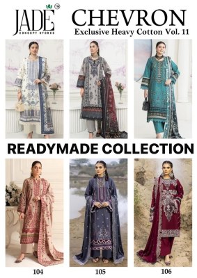 Chevron vol 11 by Jade Designer Printed Kurti pant with dupatta catalogue at affordable rate readymade suit catalogs
