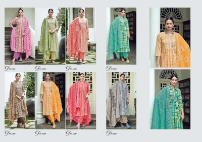 Radhika fashion Azara Barfi pure blossom cotton printed with embroidery work salwar kameez wholesaler  salwar kameez catalogs