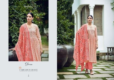 Radhika fashion Azara Barfi pure blossom cotton printed with embroidery work salwar kameez wholesaler  salwar kameez catalogs