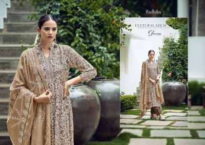 Radhika fashion Azara Barfi pure blossom cotton printed with embroidery work salwar kameez wholesaler  salwar kameez catalogs