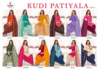 Vandana Patiyala Kudi Vol 6 pure cotton Dress Material catalogue buy wholesale  salwar kameez catalogs