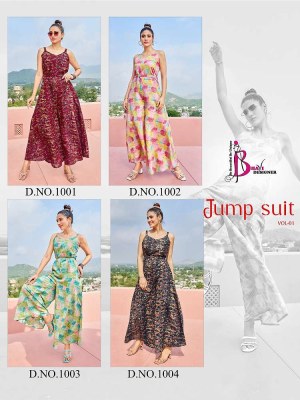 bhavi designer new launch jump suits vol 1 Printed Modal Silk jumpsuits style dress wholesale   kurtis catalogs
