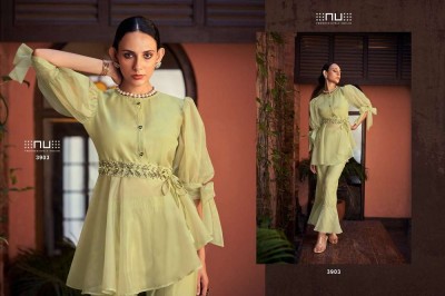 nu vol 39 Viscose Chanderi Silk fancy designer western  co ord set  collection                                       kurtis catalogs