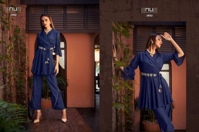 nu vol 39 Viscose Chanderi Silk fancy designer western  co ord set  collection                                       kurtis catalogs