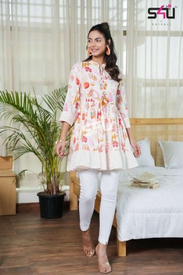 s4u new we desi design no wd 01 to wd 06  beautiful designers western short top collection wholesale  kurtis catalogs