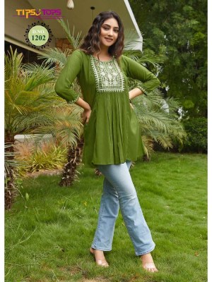 tips and tops bubbly vol 12 fancy western short top collection Kurti wholesaler in Surat  kurtis catalogs