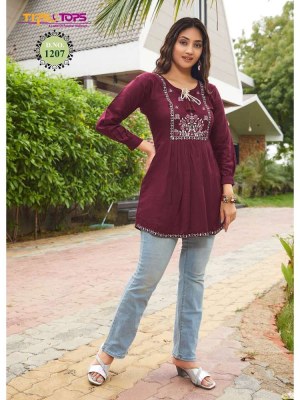 tips and tops bubbly vol 12 fancy western short top collection Kurti wholesaler in Surat  kurtis catalogs