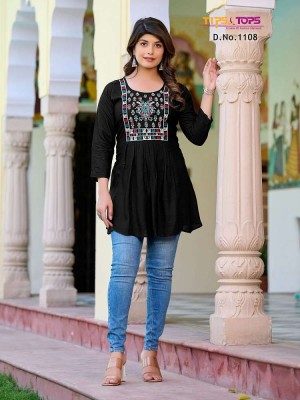 tips and tops presents Bubbly vol 11 Fancy Western short top collation  kurtis catalogs