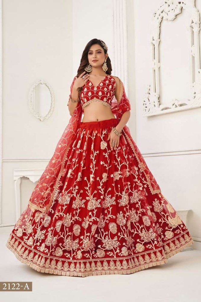 New Collection Net Embroidery Lehenga Choli at Rs.3499/Piece in chennai  offer by Posh Boutique