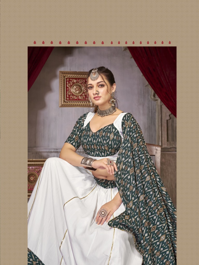 Buy Likha Ghoomar Black Printed Lehenga and Choli with Dupatta LIKLEH13  (Set of 3) Online