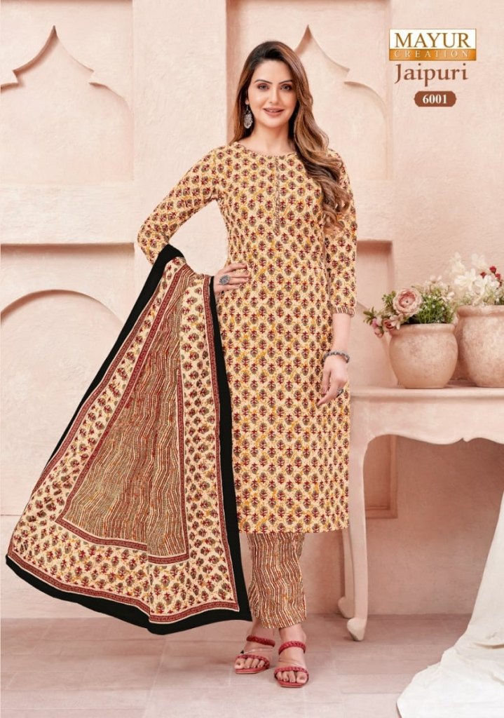 Buy Jaipur Cotton Dress Material With Dupatta at Amazon.in