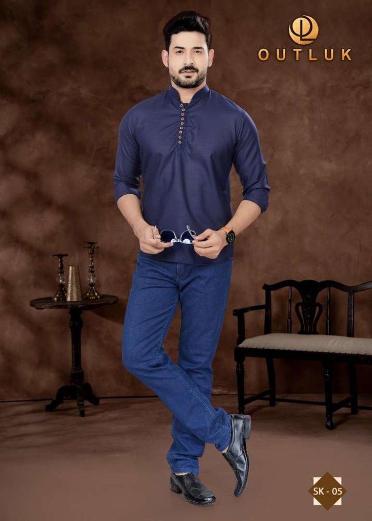 Mens short kurta on sale designs latest 2018