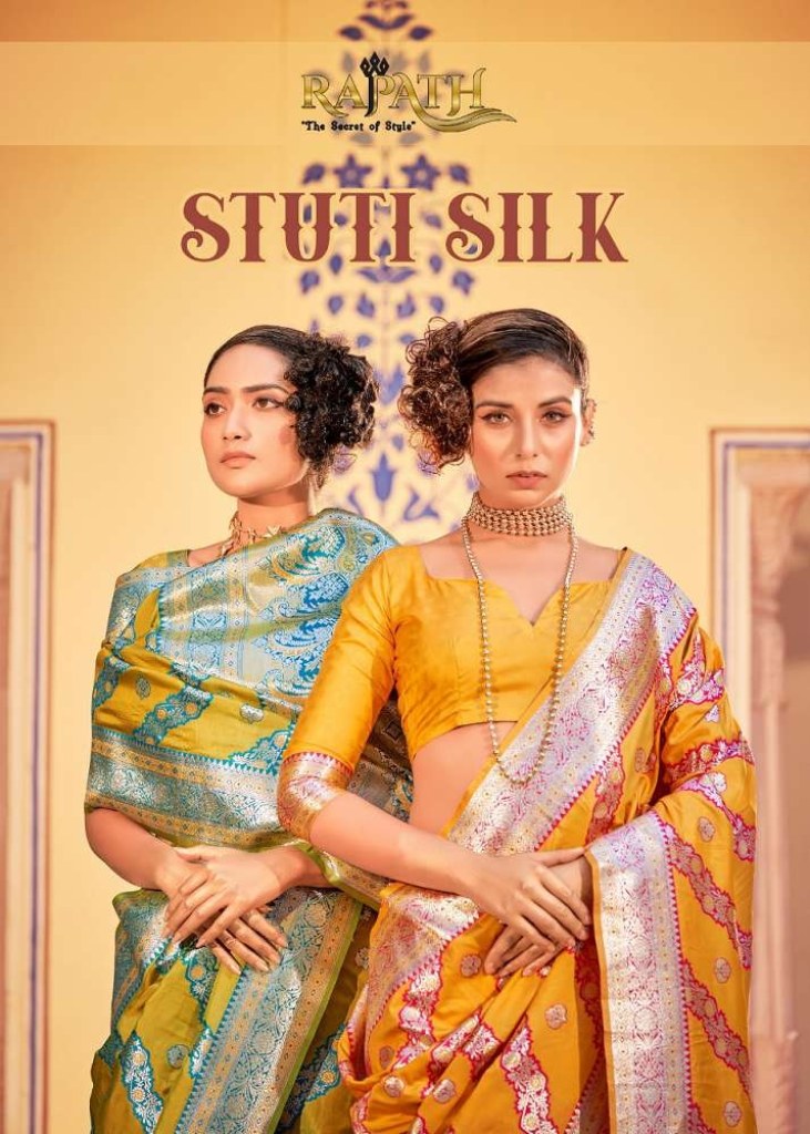 Buy Yellow Banarasi Silk Sarees Designs Online at Best Price – Shivansh Fab