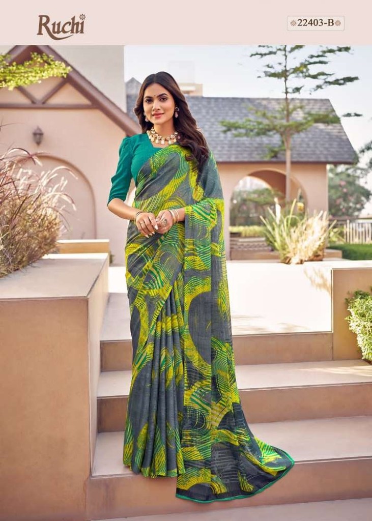 Designer Georgette Bollywood Beautiful Shaded Saree NC DN 5303