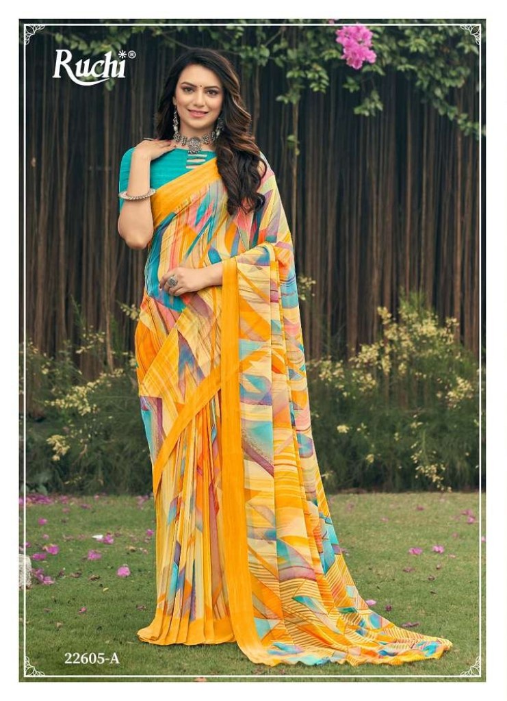 Brown Brush Print Saree – Godhuli