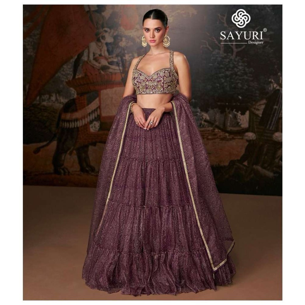 Shop Velvet Fabric Based Lehenga Choli Online At Kreeva