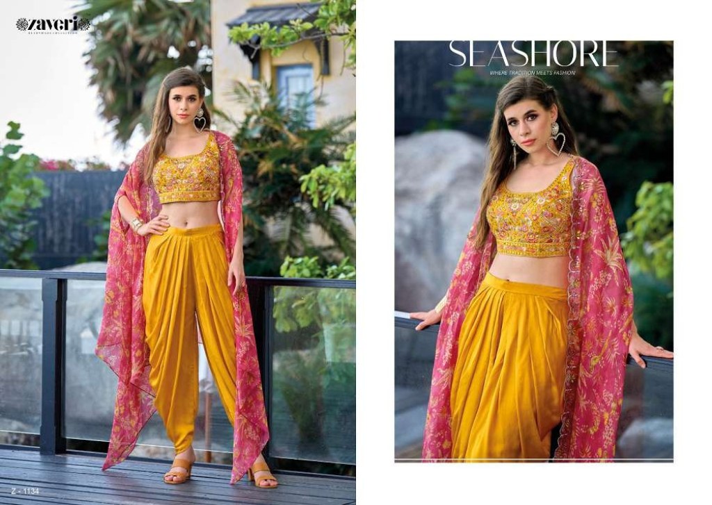 Buy Gray Dhoti Saree Set Online on Fresh Look Fashion