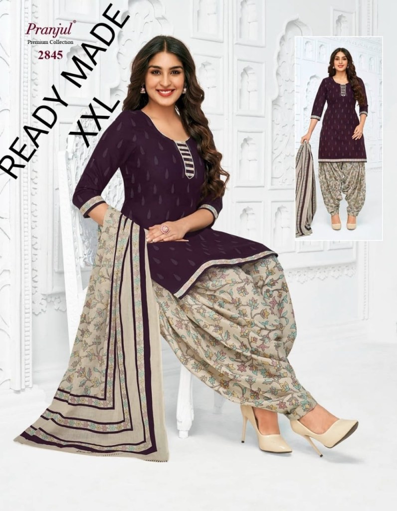 Pranjul Priyanka Vol 5 Readymade (Stitched) Cotton Dress Kurti Patiyala  Bottom Dupatta at Rs 650/piece | Ladies Readymade Suit in Nashik | ID:  22779540112