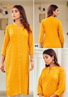 7 Star by Tunic House Reyon sequence Straight Kurti Collection   kurtis catalogs