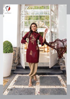 A F launching new collection mannat vol 4 kurti afgani with dupatta readymade suit catalogs