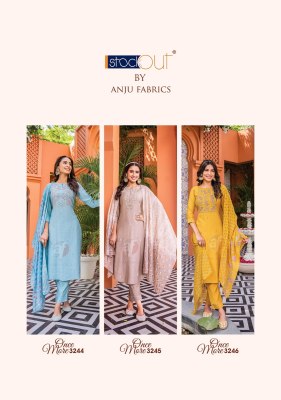 AF by once more vol 3 nylon viscose kurti pant and dupatta  catalog at wholesale rate kurtis catalogs