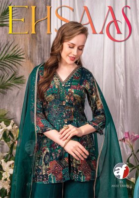 AF launching ehsaas kurti pant and dupatta catalog at wholesale price AF Kurtis