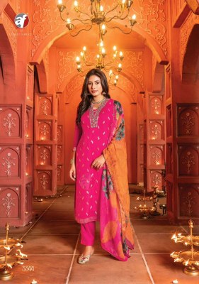 AF launching sahiba vol 5 pure organza with jacquard kurti pant with dupatta at wholesale price  readymade suit catalogs