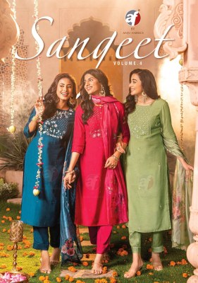 AF luanching sangeet vol 4 pure viscose kurti pant with dupatta catalog at wholesale price  AF Kurtis