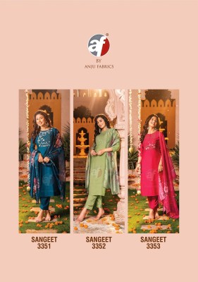 AF luanching sangeet vol 4 pure viscose kurti pant with dupatta catalog at wholesale price  kurtis catalogs