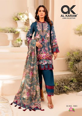 AL karam by Florence vol 03 pure cambric unstitched dress material catalogue at low rate salwar kameez catalogs