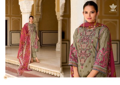 AQSA by Aarzoo fancy printed cambric cotton unstitched dress material catalogue at low rate salwar kameez catalogs