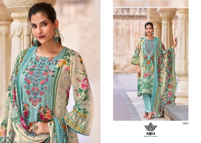  AQSA by MERUB cambric cotton printed unstitched dress material catalogue at low rate salwar kameez catalogs