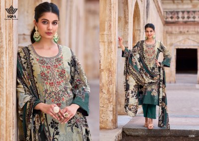  AQSA by MERUB cambric cotton printed unstitched dress material catalogue at low rate salwar kameez catalogs