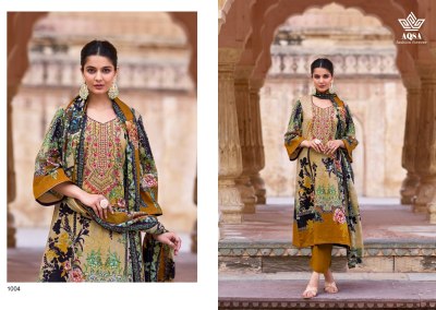  AQSA by MERUB cambric cotton printed unstitched dress material catalogue at low rate salwar kameez catalogs