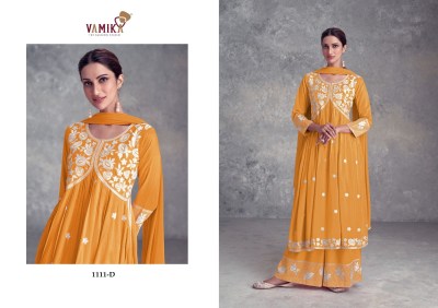 Aadhira vol 9 by Vamika Designer embroidered fancy sharara suit catalogue at affordable rate readymade suit catalogs