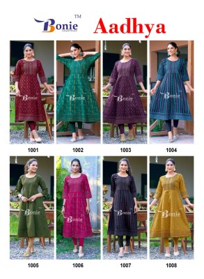 Aadhya by Bonnie Amazing Printed Flared Kurti low rate kurtis catalogs