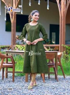 Aadhya by Bonnie Amazing Printed Flared Kurti low rate kurtis catalogs