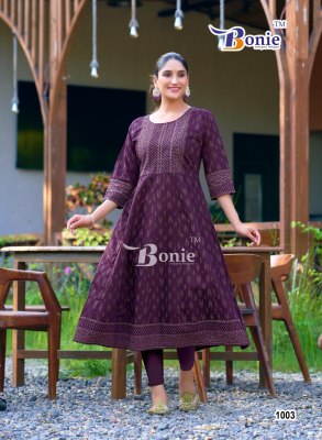 Aadhya by Bonnie Amazing Printed Flared Kurti low rate kurtis catalogs