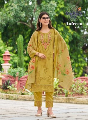 Aafreen vol 1 by Radhika life style pure roman embroidered readymade suit collection  readymade suit catalogs