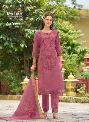 Aafreen vol 1 by Radhika life style pure roman embroidered readymade suit collection  readymade suit catalogs