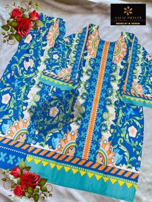 Aaliz Prints Vol 12 Designer Lawn Fabric Cord Set Printed Kurti with Plazo Wholesale co ord set catalogs