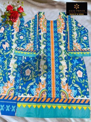 Aaliz Prints Vol 12 Designer Lawn Fabric Cord Set Printed Kurti with Plazo Wholesale co ord set catalogs