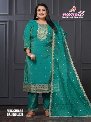 Aanchi Plus Gulabo Flair Top And Roman Shimmer Bottom Set with Designer Fancy Dupatta Wholesale kurtis catalogs
