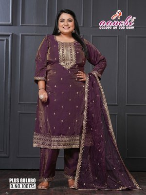 Aanchi Plus Gulabo Flair Top And Roman Shimmer Bottom Set with Designer Fancy Dupatta Wholesale kurtis catalogs