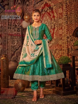 Aanchi Senorita Vichitra Silk Top And Bottom with Fancy Digital Print Dupatta Wholesale kurtis catalogs