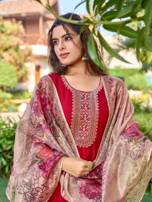 Aanchi Shobha Vichitra Shimmer Top And Bottom Set with Fancy Digital Dupatta Designer Kurti Wholesale kurtis catalogs