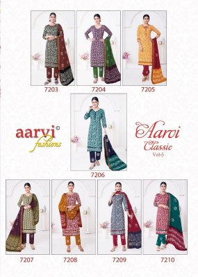 Aarvi Fashion Classic Vol-5  Kurti Pant With Dupatta catalogue kurtis catalogs