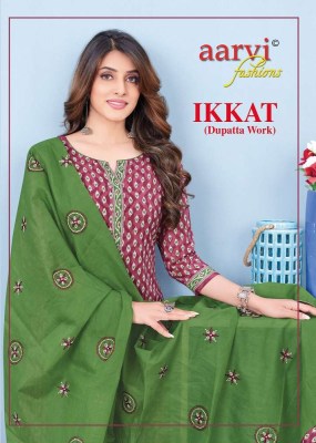 Aarvi Fashion Ikkat vol 1 Traditional wear Readymade cotton salwar suits catalogue wholesale  Aarvi fashion