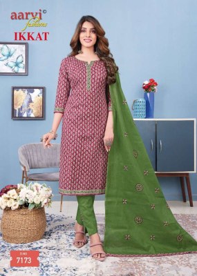 Aarvi Fashion Ikkat vol 1 Traditional wear Readymade cotton salwar suits catalogue wholesale  kurtis catalogs