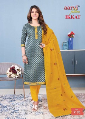 Aarvi Fashion Ikkat vol 1 Traditional wear Readymade cotton salwar suits catalogue wholesale  kurtis catalogs